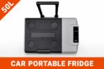 50L portable car fridge with built-in battery Oman